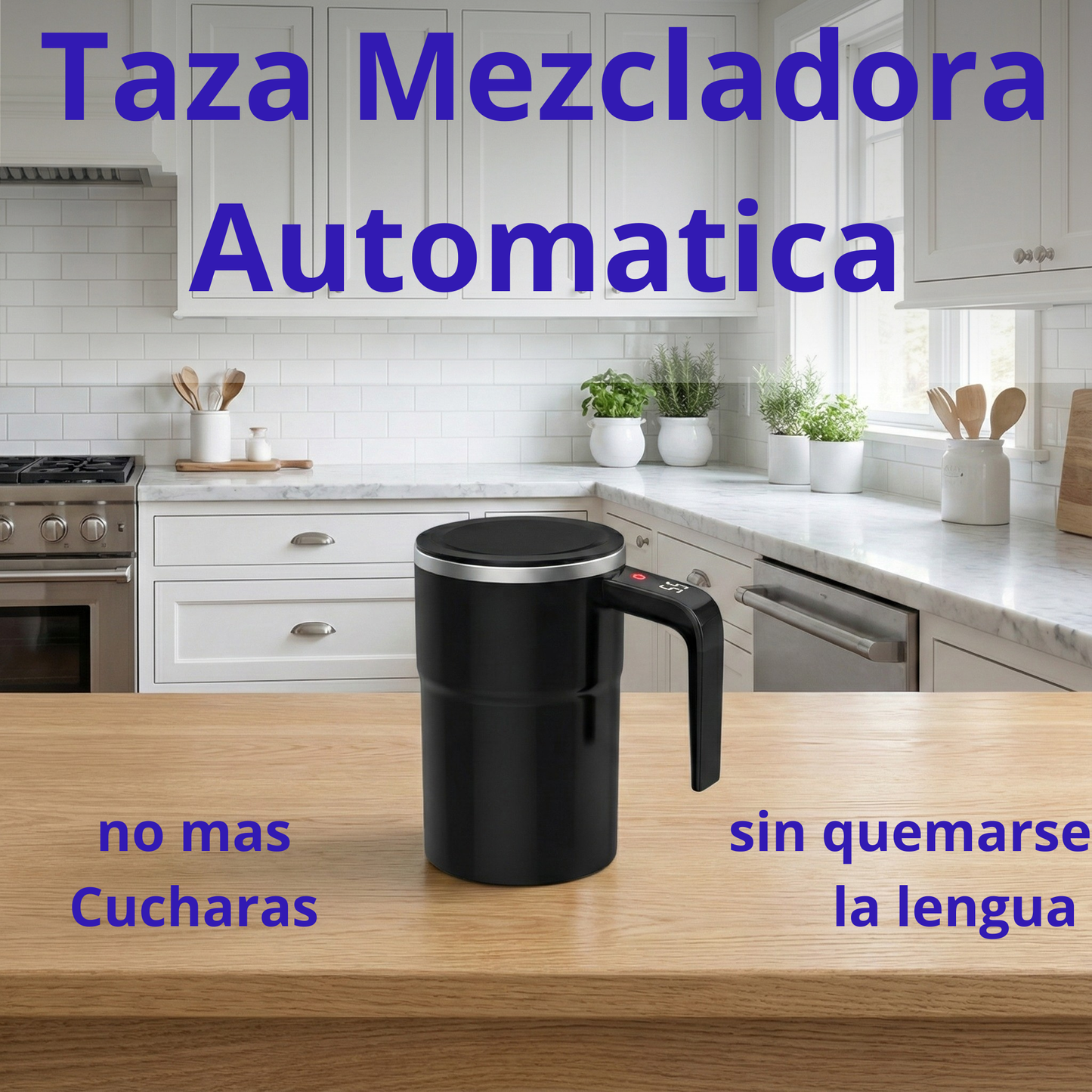 Taza con Mezclador Automatico