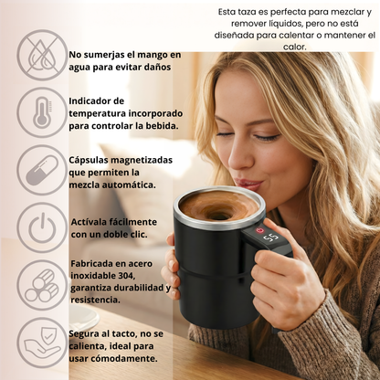 Taza con Mezclador Automatico