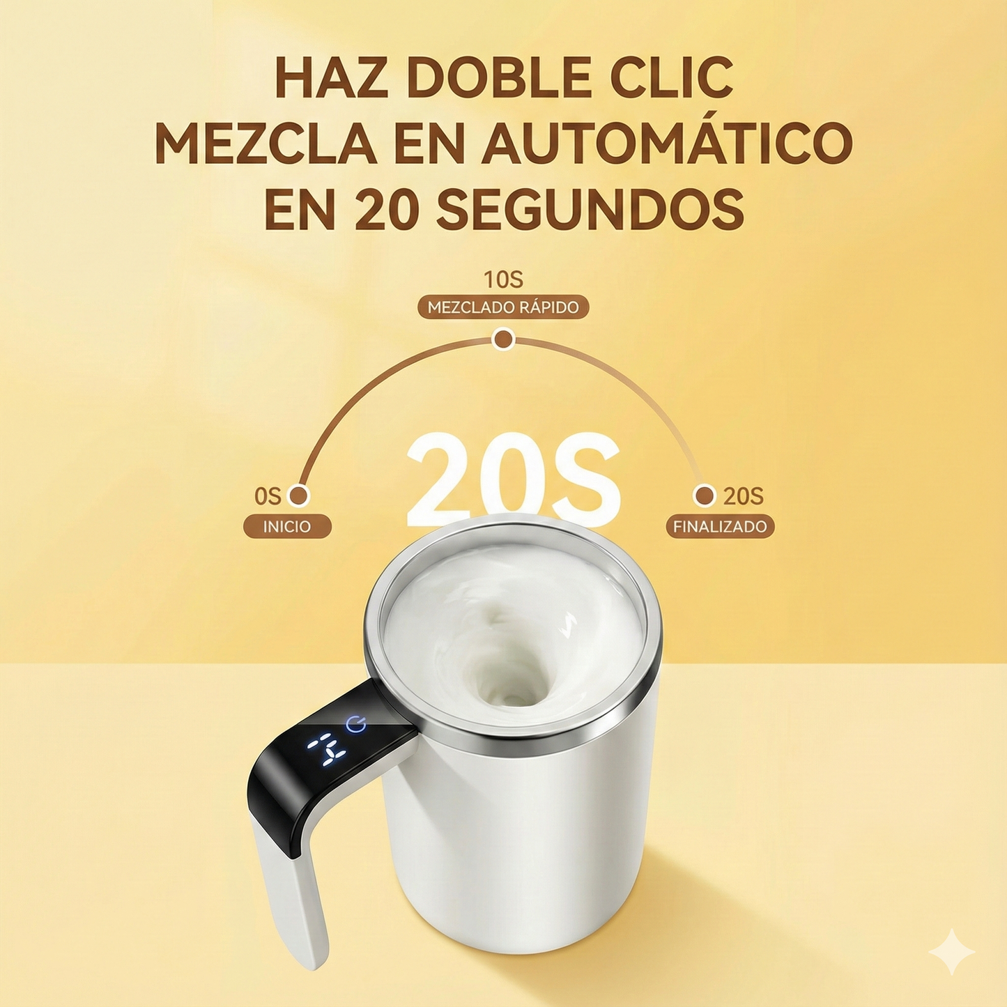 Taza con Mezclador Automatico